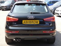 USED 2017 17 AUDI Q3 1.4 TFSI CoD Sport 5d 150 S/S LOW MILEAGE, GOOD SERVICE HISTORY, SAT NAV, DAB RADIO, BLUETOOTH PHONE & MUSIC, AUDI MUSIC INTERFACE, REAR ACCOUSTIC PARKING SENSORS, MANUAL 6 SPEED, 17 INCH 5 ARM ALLOY WHEELS, ROOF RAILS, CLOTH INTERIOR, SPORT SEATS WITH ELECTRIC LUMBAR SUPPORT, RAIN & LIGHT SENSORS, AUTO HOLD, LEATHER MULTIFUNCTION STEERING WHEEL, DRIVE SELECT, DUAL CLIMATE A/C, FRONT CENTRE ARM REST, CD & SD CARD READERS, ELECTRIC HEATED MIRRORS, ELECTRIC WINDOWS, TYRE PRESSURE MONITOR, ISO FIX, SPACE SAVER SPARE WHEEL