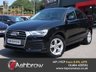 USED 2017 17 AUDI Q3 1.4 TFSI CoD Sport 5d 150 S/S LOW MILEAGE, GOOD SERVICE HISTORY, SAT NAV, DAB RADIO, BLUETOOTH PHONE & MUSIC, AUDI MUSIC INTERFACE, REAR ACCOUSTIC PARKING SENSORS, MANUAL 6 SPEED, 17 INCH 5 ARM ALLOY WHEELS, ROOF RAILS, CLOTH INTERIOR, SPORT SEATS WITH ELECTRIC LUMBAR SUPPORT, RAIN & LIGHT SENSORS, AUTO HOLD, LEATHER MULTIFUNCTION STEERING WHEEL, DRIVE SELECT, DUAL CLIMATE A/C, FRONT CENTRE ARM REST, CD & SD CARD READERS, ELECTRIC HEATED MIRRORS, ELECTRIC WINDOWS, TYRE PRESSURE MONITOR, ISO FIX, SPACE SAVER SPARE WHEEL