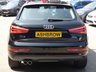 USED 2017 17 AUDI Q3 1.4 TFSI CoD Sport 5d 150 S/S LOW MILEAGE, GOOD SERVICE HISTORY, SAT NAV, DAB RADIO, BLUETOOTH PHONE & MUSIC, AUDI MUSIC INTERFACE, REAR ACCOUSTIC PARKING SENSORS, MANUAL 6 SPEED, 17 INCH 5 ARM ALLOY WHEELS, ROOF RAILS, CLOTH INTERIOR, SPORT SEATS WITH ELECTRIC LUMBAR SUPPORT, RAIN & LIGHT SENSORS, AUTO HOLD, LEATHER MULTIFUNCTION STEERING WHEEL, DRIVE SELECT, DUAL CLIMATE A/C, FRONT CENTRE ARM REST, CD & SD CARD READERS, ELECTRIC HEATED MIRRORS, ELECTRIC WINDOWS, TYRE PRESSURE MONITOR, ISO FIX, SPACE SAVER SPARE WHEEL