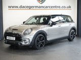 USED 2019 68 MINI CLUBMAN 2.0 Cooper S Exclusive Estate 6dr Petrol Steptronic Euro 6 (s/s) (192 ps) LOW MILEAGE GEM, COMES WITH A FULL MINI / BMW MAIN DEALER SERVICE HISTORY + SATELLITE NAVIGATION + DAB DIGITAL RADIO + BLUETOOTH CONNECTIVITY + APPS CONTROL + LEATHER MULTI-FUNCTIONAL STEERING WHEEL + CRUISE CONTROL + AUTOMATIC HEADLIGHTS + CLIMATE CONTROL + AIR CONDITIONING + IN CAR ENTERTAINMENT AUX/USB + ROOF SPOILER + AUTOMATIC WIPERS WITH RAIN SENSOR + ELECTRIC HEATED DOOR MIRRORS + ELECTRIC WINDOWS + DAY TIME RUNNING LIGHTS + 18 INCH ALLOY WHEELS + 60/40 FOLDING REAR SEATS.