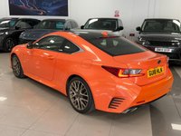 USED 2018 18 LEXUS RC 2.5 300h F Sport Coupe 2dr Petrol Hybrid CVT Euro 6 (s/s) (223 ps) FULL & COMPLETE LEXUS HISTORY & RARE SOLAR FLARE ORANGE METALLIC!