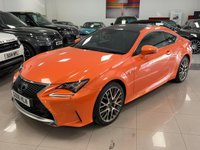 USED 2018 18 LEXUS RC 2.5 300h F Sport Coupe 2dr Petrol Hybrid CVT Euro 6 (s/s) (223 ps) FULL & COMPLETE LEXUS HISTORY & RARE SOLAR FLARE ORANGE METALLIC!