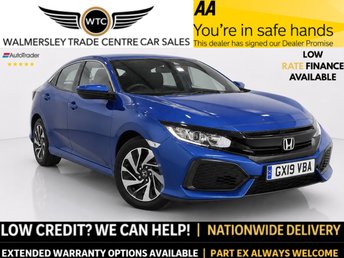 2019 HONDA CIVIC 1.0 VTEC Turbo SE Hatchback 5dr Petrol CVT Euro 6 (s/s) (126 ps) &pound;11995.00