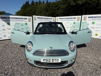 USED 2012 12 MINI CONVERTIBLE 1.6 One Convertible 2dr Petrol Manual Euro 5 (98 ps) 