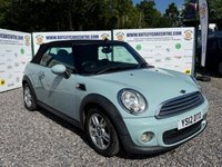 USED 2012 12 MINI CONVERTIBLE 1.6 One Convertible 2dr Petrol Manual Euro 5 (98 ps) 