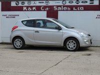 USED 2011 61 HYUNDAI I20 1.2 Classic Hatchback 3dr Petrol Manual Euro 5 (77 bhp) 