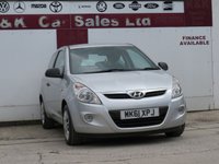 USED 2011 61 HYUNDAI I20 1.2 Classic Hatchback 3dr Petrol Manual Euro 5 (77 bhp) 