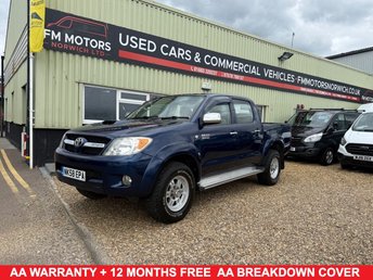 2008 TOYOTA HI-LUX TOYOTA  HILUX 3.0 D4D DIESEL PICK UP BLUE NO VAT!!!