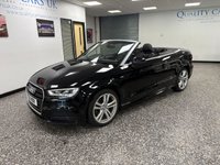 USED 2018 T AUDI A3 CABRIOLET 2.0 TFSI S line Convertible 2dr Petrol S Tronic quattro Euro 6 (s/s) (190 ps) 