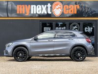 USED 2017 67 MERCEDES-BENZ GLA220 2.1 GLA220d AMG Line (Premium Plus) SUV 5dr Diesel 7G-DCT 4MATIC Euro 6 (s/s) (177 ps) HUGE SPEC + AMG LINE PREMIUM PLUS + TWIN PANORAMIC ROOF + NIGHT PACKAGE + REVERSE CAMERA + FINISHED IN MOUNTAIN GREY WITH ALCANTARA AND LEATHER SEATS WITH RED STITCHING + 19" MULTISPOKE AMG LINE ALLOYS IN BLACK + HEATED ELECTRIC MEMORY SEATS + BLUETOOTH + DAB RADIO