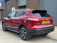 USED 2015 15 NISSAN QASHQAI 1.5 dCi Tekna SUV 5 Door Diesel Manual Red 2WD Low Tax +HEATED LEATHER+REVERSE CAM+SENSORS