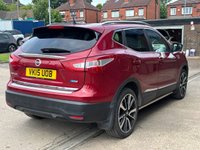 USED 2015 15 NISSAN QASHQAI 1.5 dCi Tekna SUV 5 Door Diesel Manual Red 2WD Low Tax +HEATED LEATHER+REVERSE CAM+SENSORS