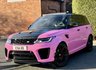 USED 2018 18 LAND ROVER RANGE ROVER SPORT 5.0 Range Rover Sport SVR S/C Auto 4WD 5dr BARBIE PINK+PAN ROOF+HEADS UP