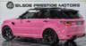 USED 2018 18 LAND ROVER RANGE ROVER SPORT 5.0 Range Rover Sport SVR S/C Auto 4WD 5dr BARBIEPINK+PROOF+HUD+360CAM