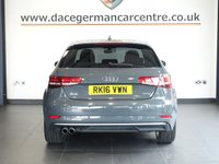 USED 2016 16 AUDI A3 1.4 TFSI CoD Sport Hatchback 3dr Petrol S Tronic Euro 6 (s/s) (150 ps) FULL SERVICE HISTORY + SATELLITE NAVIGATION + BLUETOOTH PHONE AND MEDIA CONNECTIVITY + APPS CONTROL + IN CAR ENTERTAINMENT WITH MEDIA DISPLAY + AUTOMATIC BI XENON HEADLIGHTS + DAB DIGITAL RADIO + DUAL ZONE CLIMATE CONTROL + AIR CONDITIONING + ECO STOP/START SYSTEM + SELECTABLE DRIVING MODES + PARKING SENSORS + 17 INCH ALLOY WHEELS + PRIVACY GLASS + AUTOMATIC WIPERS WITH RAIN SENSOR + FRONT AND REAR ELECTRIC WINDOWS + ELECTRIC HEATED POWER FOLDING DOOR MIRRORS + CRUISE CONTROL