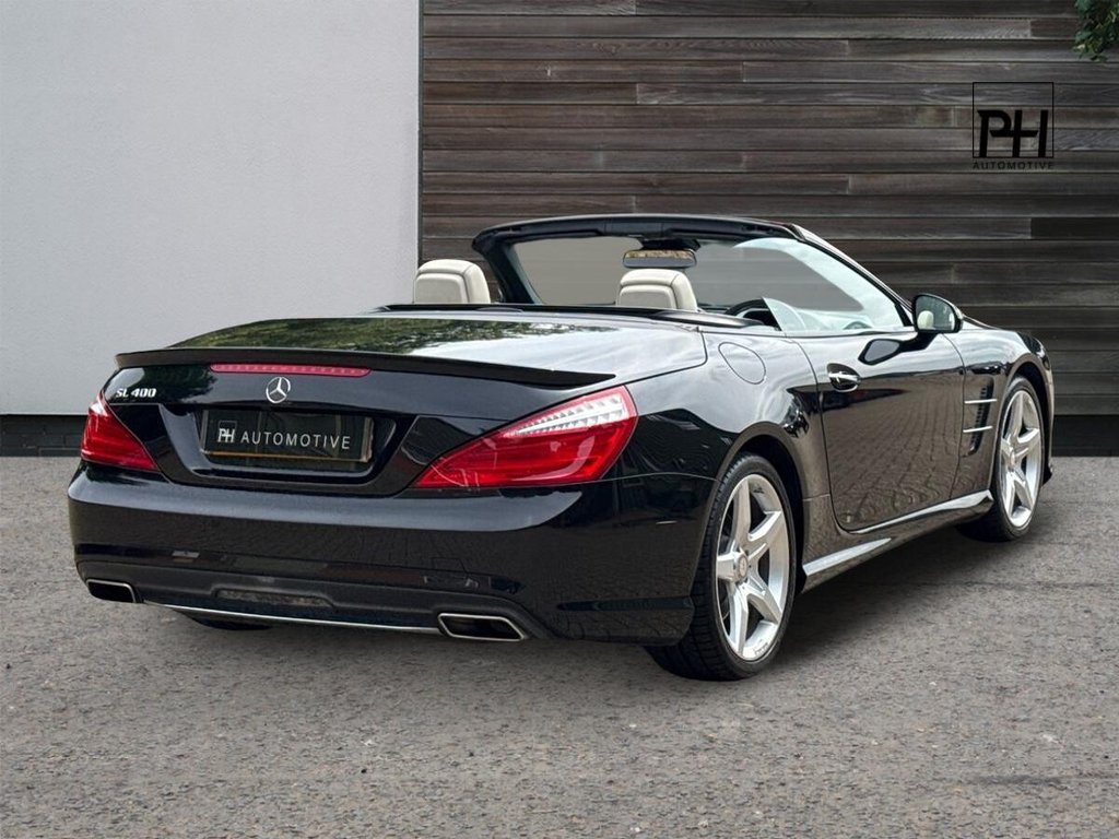 USED 2014 02 MERCEDES-BENZ SL 3.0 SL400 AMG Sport Convertible 2dr Petrol G-Tronic Euro 6 (s/s) (333 ps) GLASS ROOF|NAPPA LEATHER|HK