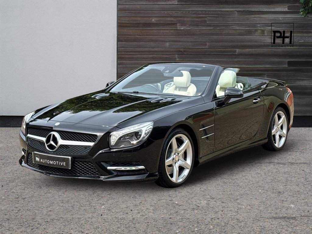 USED 2014 02 MERCEDES-BENZ SL 3.0 SL400 AMG Sport Convertible 2dr Petrol G-Tronic Euro 6 (s/s) (333 ps) GLASS ROOF|NAPPA LEATHER|HK