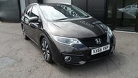USED 2016 66 HONDA CIVIC 1.8 i-VTEC SR Tourer 5dr Petrol Auto Euro 6 (142 ps)FSH,LEATHER,SAT-NAV,REVERSE CAMERA. PART EXCHANGE VEHICLE,DRIVES WELL.