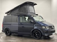 USED 2019 19 VOLKSWAGEN CAMPER 2.0 TDI T32 BlueMotion Tech Highline Kombi Double Cab 5dr Diesel DSG FWD SWB Euro 6 (s/s) (150 ps) Hosting an extremely well equipped bespke conversion from the acclaimed Wirral Custom Campers Skyline Pop Top Roof, Scenic canvas , Vanshades , Passenger double base swivel seat, Eberspacher heater, 150 watt solar panel, led interior lighting , 240 Hook up electrics, leisure pack, usb ports, 2 240 sockets, smart charge system , Smeg 9722 sink, 10 litre water tank, Evo kitchen waeco fridge / freezer, over head lockers, smeg oven / grill 4 bert rock /  roll bed , 30 litre water storage tank,