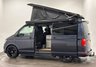 USED 2019 19 VOLKSWAGEN CAMPER 2.0 TDI T32 BlueMotion Tech Highline Kombi Double Cab 5dr Diesel DSG FWD SWB Euro 6 (s/s) (150 ps) Hosting an extremely well equipped bespke conversion from the acclaimed Wirral Custom Campers Skyline Pop Top Roof, Scenic canvas , Vanshades , Passenger double base swivel seat, Eberspacher heater, 150 watt solar panel, led interior lighting , 240 Hook up electrics, leisure pack, usb ports, 2 240 sockets, smart charge system , Smeg 9722 sink, 10 litre water tank, Evo kitchen waeco fridge / freezer, over head lockers, smeg oven / grill 4 bert rock /  roll bed , 30 litre water storage tank,