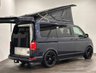 USED 2019 19 VOLKSWAGEN CAMPER 2.0 TDI T32 BlueMotion Tech Highline Kombi Double Cab 5dr Diesel DSG FWD SWB Euro 6 (s/s) (150 ps) Hosting an extremely well equipped bespke conversion from the acclaimed Wirral Custom Campers Skyline Pop Top Roof, Scenic canvas , Vanshades , Passenger double base swivel seat, Eberspacher heater, 150 watt solar panel, led interior lighting , 240 Hook up electrics, leisure pack, usb ports, 2 240 sockets, smart charge system , Smeg 9722 sink, 10 litre water tank, Evo kitchen waeco fridge / freezer, over head lockers, smeg oven / grill 4 bert rock /  roll bed , 30 litre water storage tank,