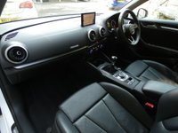 USED 2019 19 AUDI A3 Sportback 1.0 TFSI 30 Sport 5d 115 S/S SAT NAV, FULL BLACK LEATHER, REAR PARKING SENSORS, APPLE CAR PAY / ANDROID AUTO, DAB RADIO, BLUETOOTH PHONE & MUSIC STREAMING, USB PORTS x2, AUX INPUT, WIFI / WLAN PLAYER, SD CARD READER x2, SIM CARD READER, MANUAL 6 SPEED, 17 INCH 5 SPOKE ALLOYS, BI-XENON HEADLIGHTS, CRUISE CONTROL, DUAL CLIMATE AIR CON, SPORT SEATS, LEATHER MULTIFUNCTION STEERING WHEEL, AUTO LIGHTS & WIPERS, AUDI DRIVE SELECT, ISO FIX, FOLDING REAR SEATS, FRONT ARM REST, TRIP COMPUTER, DIGITAL SPEEDO, GOOD SERVICE HISTORY