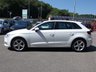 USED 2019 19 AUDI A3 Sportback 1.0 TFSI 30 Sport 5d 115 S/S SAT NAV, FULL BLACK LEATHER, REAR PARKING SENSORS, APPLE CAR PAY / ANDROID AUTO, DAB RADIO, BLUETOOTH PHONE & MUSIC STREAMING, USB PORTS x2, AUX INPUT, WIFI / WLAN PLAYER, SD CARD READER x2, SIM CARD READER, MANUAL 6 SPEED, 17 INCH 5 SPOKE ALLOYS, BI-XENON HEADLIGHTS, CRUISE CONTROL, DUAL CLIMATE AIR CON, SPORT SEATS, LEATHER MULTIFUNCTION STEERING WHEEL, AUTO LIGHTS & WIPERS, AUDI DRIVE SELECT, ISO FIX, FOLDING REAR SEATS, FRONT ARM REST, TRIP COMPUTER, DIGITAL SPEEDO, GOOD SERVICE HISTORY