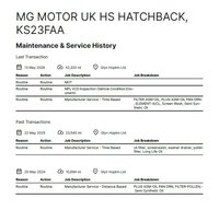 USED 2023 23 MG MG HS 1.5 T-GDI Exclusive SUV 5dr Petrol DCT Euro 6 (s/s) (162 ps) ONE OWNER FROM NEW