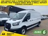 USED 2021 21 FORD TRANSIT 2.0 TDCI T350 TREND ECOBLUE L3 H2 LWB L/ROOF FWD 130BHP. SENSORS. FINANCE. PX. 1 OWNER. RARE L3 H2 LOW ROOF. EURO 6 ULEZ. PX.
