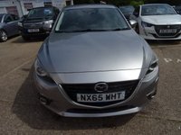 USED 2015 65 MAZDA MAZDA3 2.0 SKYACTIV-G Sport Nav Hatchback 5dr Petrol Manual Euro 6 (s/s) (121 ps) UNMARKED ALLOYS