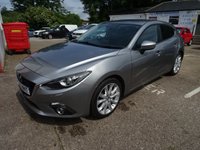 USED 2015 65 MAZDA MAZDA3 2.0 SKYACTIV-G Sport Nav Hatchback 5dr Petrol Manual Euro 6 (s/s) (121 ps) UNMARKED ALLOYS