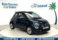 USED 2019 69 FIAT 500C 1.2 Lounge Convertible 2dr Petrol Manual Euro 6 (s/s) (69 bhp) Lovely Low Mileage Convertible with Ivory Roof, Mobile App Connection, 7" Touchscreen, Bluetooth, Cruise, Service History 2 Keys 43000 Miles