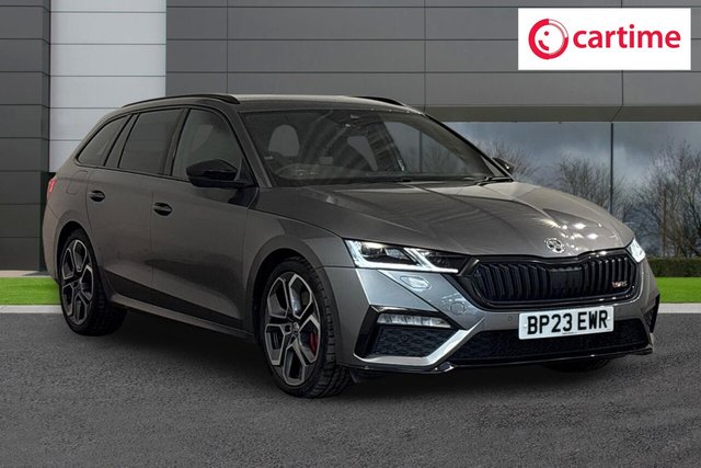 View our Skoda Octavia 2.0 TDI vRS Estate 5dr Diesel DSG Euro 6 (s/s) (200 ps) Front / Rear Parking Sensors, Smartlink, LED Interior Light Pack, Satellite Navigation, 19in Alloys