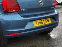 USED 2016 16 VOLKSWAGEN POLO 1.0 BlueMotion Tech Match Hatchback 5dr Petrol Manual Euro 6 (s/s) (60 ps) Great Service History  |  Only 2 Owners From Brand New  |  Set of 2 Keys