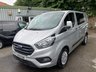 USED 2019 69 FORD TRANSIT CUSTOM 2.0 320 EcoBlue Trend Crew Van Double Cab 5dr Diesel Manual L1 H1 Euro 6 (s/s) (6 Seat) (105 ps) 320 TREND DCIV ECOBLUE 6 seater crew van low miles