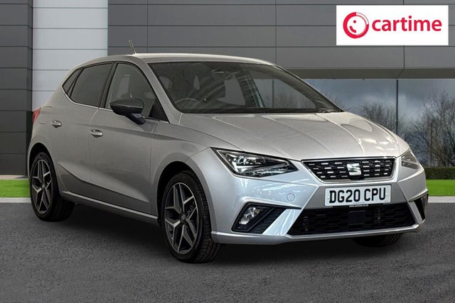 View our Seat Ibiza 1.0 TSI XCELLENCE Hatchback 5dr Petrol DSG Euro 6 (s/s) GPF (115 ps) Rear Parking Sensors, Full Link Smartphone Integration, Navigation System, 17In Alloys, Electrically Adjustable Door Mirrors