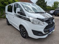 USED 2017 17 FORD TRANSIT CUSTOM 2.0 TDCi 290 Sport Combi Van 6dr Diesel Manual L1 H1 (165 g/km, 168 bhp) Low Mileage For Year + Alloy Wheels