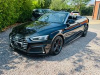 USED 2018 67 AUDI A5 CABRIOLET 2.0 TFSI S line Convertible 2dr Petrol S Tronic quattro Euro 6 (s/s) (252 ps) Award Winning Used Car Dealer Essex