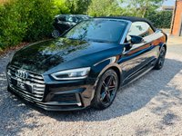 USED 2018 67 AUDI A5 CABRIOLET 2.0 TFSI S line Convertible 2dr Petrol S Tronic quattro Euro 6 (s/s) (252 ps) Award Winning Used Car Dealer Essex