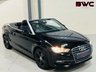 USED 2015 65 AUDI A3 CABRIOLET 1.6 TDI Sport Convertible 2dr Diesel Manual Euro 6 (s/s) (110 ps) Black with Black Sport Interior | Low Road Tax | ULEZ OK | Full Service History + Cambelt