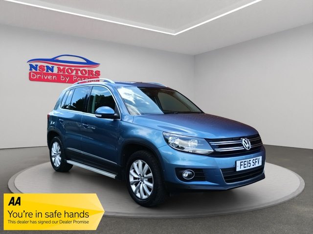 2015 15 VOLKSWAGEN TIGUAN 2.0 TDI BlueMotion Tech Match SUV 5dr Diesel DSG 4WD Euro 5 (s/s) (140 ps) 12 Months AA Breakdown - Free