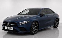 USED 2021 21 MERCEDES-BENZ A CLASS 1.3 A250e 15.6kWh AMG Line Edition (Executive) Saloon 4dr Petrol Plug-in Hybrid 8G-DCT Euro 6 (s/s) (218 ps) Denim Blue | Black Alcantara Interior | Ambient Lighting | Night Pack | AMG Wheels | Apple CarPlay | Privacy Glass | ULEZ OK