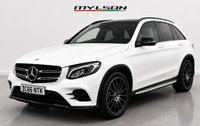 USED 2016 66 MERCEDES-BENZ GLC 2.1 GLC220d AMG Line (Premium) SUV 5dr Diesel G-Tronic 4MATIC Euro 6 (s/s) (170 ps) Polar White | Black Leather Interior | Night Pack | Glass Panoramic Roof | Ambient Lighting | Heated Seats | Bluetooth Media | Privacy Glass | 20 Inch AMG Wheels