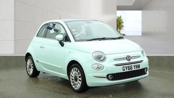 2017 FIAT 500 1.2 Lounge Hatchback 3dr Petrol Manual Euro 6 (s/s) (69 bhp) £5895.00