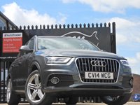 USED 2014 14 AUDI Q3 2.0 TDI S line SUV 5dr Diesel S Tronic quattro Euro 5 (s/s) (177 ps) ONLY 42K FROM NEW A/C VGC