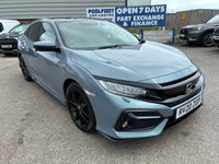 USED 2020 20 HONDA CIVIC 1.0 VTEC Turbo EX Sport Line Hatchback 5dr Petrol CVT Euro 6 (s/s) (126 ps) HONDA SERVICE HISTORY* AUTOMATIC* PADDLE SHIFT* SAT NAV* CRUISE CONTROL* PARKING SENSORS WITH REVERSE CAMERA* SUNROOF* FULL LEATHER WITH HEATED SEATS & STEERING WHEEL*   ELECTRIC HANDBRAKE* ECO MODE