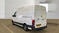 USED 2021 21 VOLKSWAGEN CRAFTER Trendline MWB High Roof CR35 Tdi 102 PS With Air Conditioning, Electric Windows, Parking Sensors, Criose control, Internal racking, Roof Rack and Side Loading door in great condition. 1 Owner from new - 4 Service stamps in the book . This is a genuine commercial opportunity to acquire a highly specified 21 plate Volkswagen Crafter Trendline in medium wheelbase, high roof configuration. Finished in a professional commercial colour, this van presents in great condition throughout and offers an exceptional specification list that is rarely found in a single vehicle at this price point.  The factory-fitted Trendline trim elevates this Crafter well beyond a standard workhorse. Air conditioning ensures cabin comfort during long shifts or warm weather, while electric windows and cruise control make motorway miles effortless and relaxed. The inclusion of front and rear parking sensors takes the stress out of tight urban manoeuvres, protecting both your vehicle and those around you.  This particular van has been carefully specified for immediate productive use. It benefits from professionally installed internal racking, providing secure and organised storage for tools, equipment, or stock. A robust roof rack adds further load-carrying flexibility, while the side loading door offers excellent accessibility for urban deliveries or site work where rear access is restricted. The combination of these features means this Crafter is ready to earn its keep from day one.  Under the bonnet lies the proven 2.0-litre TDI engine producing 102 PS, delivering dependable and efficient performance suited to both city driving and longer hauls. The CR35 designation confirms a gross vehicle weight of 3.5 tonnes, keeping this van within standard car licence requirements while offering a substantial payload capacity.  The service history is a standout feature of this offering. Supplied new to just one owner from new, the vehicle has been meticulously maintained with four service stamps recorded in the service book. This consistent maintenance schedule provides genuine peace of mind and demonstrates the care this van has received throughout its life. The condition reflects this careful ownership, with the bodywork, cab interior, and load area all presenting very well for a working vehicle.  This Crafter represents an intelligent purchase for any sole trader, fleet operator, or business looking to expand or upgrade their commercial fleet. The high specification, factory options, and documented service history make this a van that stands apart from the average used commercial vehicle. It requires no immediate preparation and is ready to be driven away and put straight to work. Viewing is highly recommended to appreciate the condition and specification on offer. For further details, including a full walk-around video and service record verification, please contact the sales team directly. Competitive finance packages and part-exchange options are available. Do not delay, as a van of this calibre in this condition will not remain available for long. 