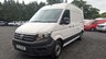 USED 2021 21 VOLKSWAGEN CRAFTER Trendline MWB High Roof CR35 Tdi 102 PS With Air Conditioning, Electric Windows, Parking Sensors, Criose control, Internal racking, Roof Rack and Side Loading door in great condition. 1 Owner from new - 4 Service stamps in the book . This is a genuine commercial opportunity to acquire a highly specified 21 plate Volkswagen Crafter Trendline in medium wheelbase, high roof configuration. Finished in a professional commercial colour, this van presents in great condition throughout and offers an exceptional specification list that is rarely found in a single vehicle at this price point.  The factory-fitted Trendline trim elevates this Crafter well beyond a standard workhorse. Air conditioning ensures cabin comfort during long shifts or warm weather, while electric windows and cruise control make motorway miles effortless and relaxed. The inclusion of front and rear parking sensors takes the stress out of tight urban manoeuvres, protecting both your vehicle and those around you.  This particular van has been carefully specified for immediate productive use. It benefits from professionally installed internal racking, providing secure and organised storage for tools, equipment, or stock. A robust roof rack adds further load-carrying flexibility, while the side loading door offers excellent accessibility for urban deliveries or site work where rear access is restricted. The combination of these features means this Crafter is ready to earn its keep from day one.  Under the bonnet lies the proven 2.0-litre TDI engine producing 102 PS, delivering dependable and efficient performance suited to both city driving and longer hauls. The CR35 designation confirms a gross vehicle weight of 3.5 tonnes, keeping this van within standard car licence requirements while offering a substantial payload capacity.  The service history is a standout feature of this offering. Supplied new to just one owner from new, the vehicle has been meticulously maintained with four service stamps recorded in the service book. This consistent maintenance schedule provides genuine peace of mind and demonstrates the care this van has received throughout its life. The condition reflects this careful ownership, with the bodywork, cab interior, and load area all presenting very well for a working vehicle.  This Crafter represents an intelligent purchase for any sole trader, fleet operator, or business looking to expand or upgrade their commercial fleet. The high specification, factory options, and documented service history make this a van that stands apart from the average used commercial vehicle. It requires no immediate preparation and is ready to be driven away and put straight to work. Viewing is highly recommended to appreciate the condition and specification on offer. For further details, including a full walk-around video and service record verification, please contact the sales team directly. Competitive finance packages and part-exchange options are available. Do not delay, as a van of this calibre in this condition will not remain available for long. 