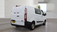 USED 2019 19 FORD TRANSIT CUSTOM Crew Van Double Cab L1 H1 Tdci 320 With Air Conditioning, Electric Windows, Rear Racking,  Hand wash etc, Bulkhead, Ply Lining, Reverse Camera, Speed Limiter, Parking Sensors, Cruise control in great condition . 1 Owner from New (Network Rail) - 2 Keys - 3 Services . This Ford Transit Custom Crew Van Double Cab L1 H1 Tdci 320 is presented in great condition and offers a rare opportunity to acquire a one owner example from new, having been previously operated by Network Rail. The vehicle is supplied with two original keys and has a comprehensive service record with three main dealer services.  The specification is particularly well suited to both commercial and passenger carrying duties, featuring the practical double cab configuration which provides seating for five occupants while retaining a generous load area. The L1 H1 body size offers excellent manoeuvrability for urban environments combined with ample cargo capacity.  Comfort and convenience are well catered for with factory fitted air conditioning and electric front windows, ensuring a pleasant environment for driver and passengers in all weather conditions. The inclusion of cruise control reduces driver fatigue on longer journeys, while the rear parking sensors and reverse camera make manoeuvring in tight spaces simple and safe.  The cargo area has been professionally prepared with full ply lining to protect the interior, along with substantial rear racking installed for secure storage of tools and equipment. A robust bulkhead separates the load area from the cabin for added safety and noise reduction. The vehicle has been meticulously maintained with a thorough hand wash and valet regime throughout its life.  Safety and security features include a speed limiter for compliance with fleet regulations, while the general condition of this Transit Custom reflects its careful ownership and regular maintenance schedule. This van is ready for immediate inspection and represents an excellent purchase for any business or individual requiring a versatile and dependable crew van. Viewing is highly recommended to appreciate the quality and specification of this exceptional vehicle. 