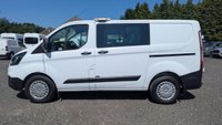 USED 2019 19 FORD TRANSIT CUSTOM Crew Van Double Cab L1 H1 Tdci 320 With Air Conditioning, Electric Windows, Rear Racking,  Hand wash etc, Bulkhead, Ply Lining, Reverse Camera, Speed Limiter, Parking Sensors, Cruise control in great condition . 1 Owner from New (Network Rail) - 2 Keys - 3 Services . This Ford Transit Custom Crew Van Double Cab L1 H1 Tdci 320 is presented in great condition and offers a rare opportunity to acquire a one owner example from new, having been previously operated by Network Rail. The vehicle is supplied with two original keys and has a comprehensive service record with three main dealer services.  The specification is particularly well suited to both commercial and passenger carrying duties, featuring the practical double cab configuration which provides seating for five occupants while retaining a generous load area. The L1 H1 body size offers excellent manoeuvrability for urban environments combined with ample cargo capacity.  Comfort and convenience are well catered for with factory fitted air conditioning and electric front windows, ensuring a pleasant environment for driver and passengers in all weather conditions. The inclusion of cruise control reduces driver fatigue on longer journeys, while the rear parking sensors and reverse camera make manoeuvring in tight spaces simple and safe.  The cargo area has been professionally prepared with full ply lining to protect the interior, along with substantial rear racking installed for secure storage of tools and equipment. A robust bulkhead separates the load area from the cabin for added safety and noise reduction. The vehicle has been meticulously maintained with a thorough hand wash and valet regime throughout its life.  Safety and security features include a speed limiter for compliance with fleet regulations, while the general condition of this Transit Custom reflects its careful ownership and regular maintenance schedule. This van is ready for immediate inspection and represents an excellent purchase for any business or individual requiring a versatile and dependable crew van. Viewing is highly recommended to appreciate the quality and specification of this exceptional vehicle. 